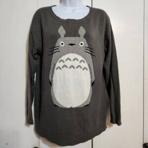 Small Her Universe My Neighbor Totoro Gray Studio Ghibli Anime Pullover Sweater
